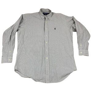 Polo Ralph Lauren  Mens Button-Down Shirt M Blake Black/White Checkered